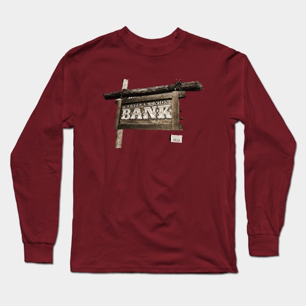 Western Union Bank Long Sleeve T-Shirt by Tupoterus